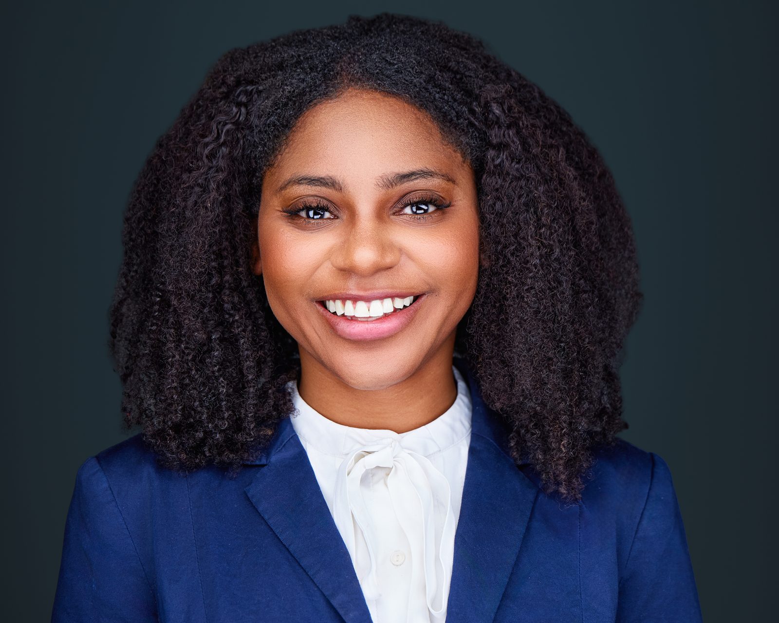 Corporate portrait with clean modern backdrop
