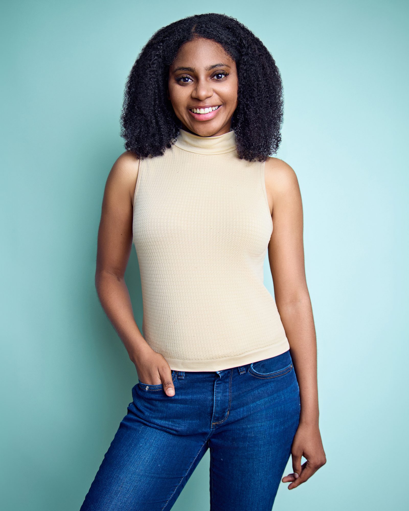 Professional portrait with relaxed natural expression